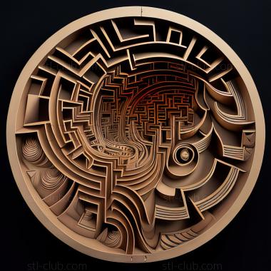 3D model st labyrinth (STL)